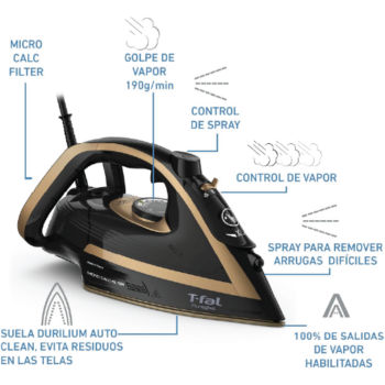 T-fal plancha de vapor puregliss - Image 2