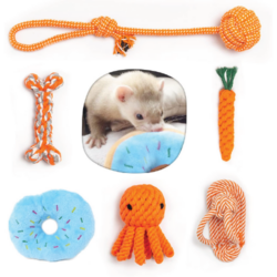 Paquete de 6 juguetes masticables de cuerda