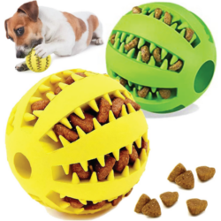 Pelotas grandes de goma para alimento de mascotas