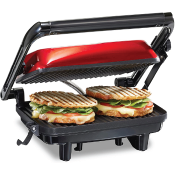 Hamilton beach sandwichera/prensa para panini,