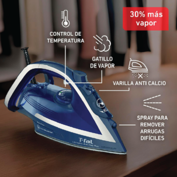 T-fal plancha de vapor con suela de cerámica y recolector de calcio extraíble - Image 2
