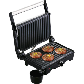 T-fal parrilla panini y asadora 2 en 1 inoxidable con placas antiadherentes - Image 2