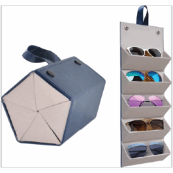 Organizador de anteojos de sol plegable