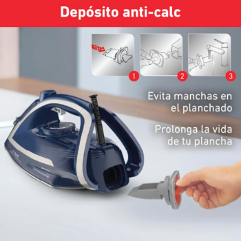 T-fal plancha de vapor con suela de cerámica y recolector de calcio extraíble - Image 4